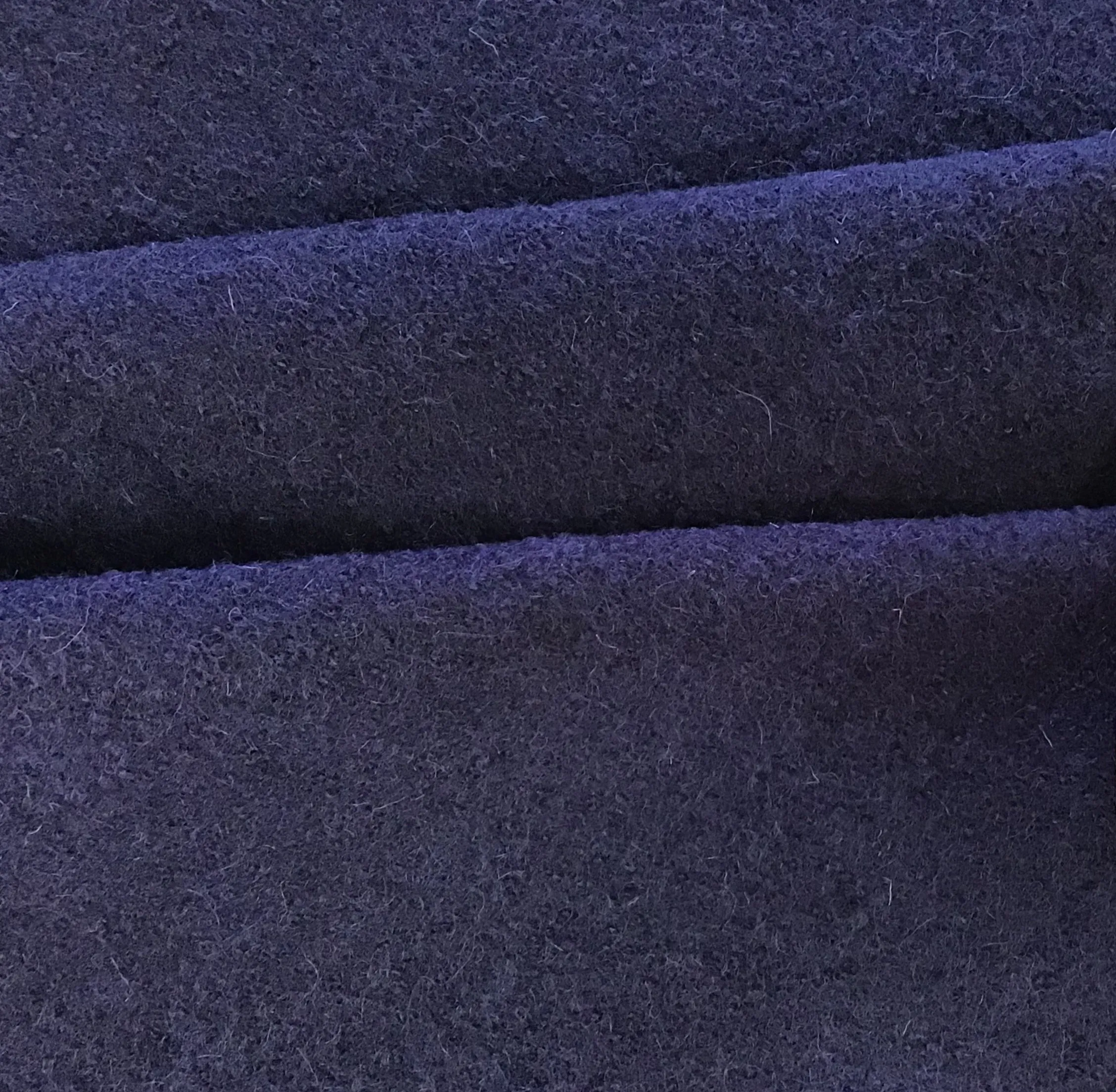 100% Boiled Wool Purple