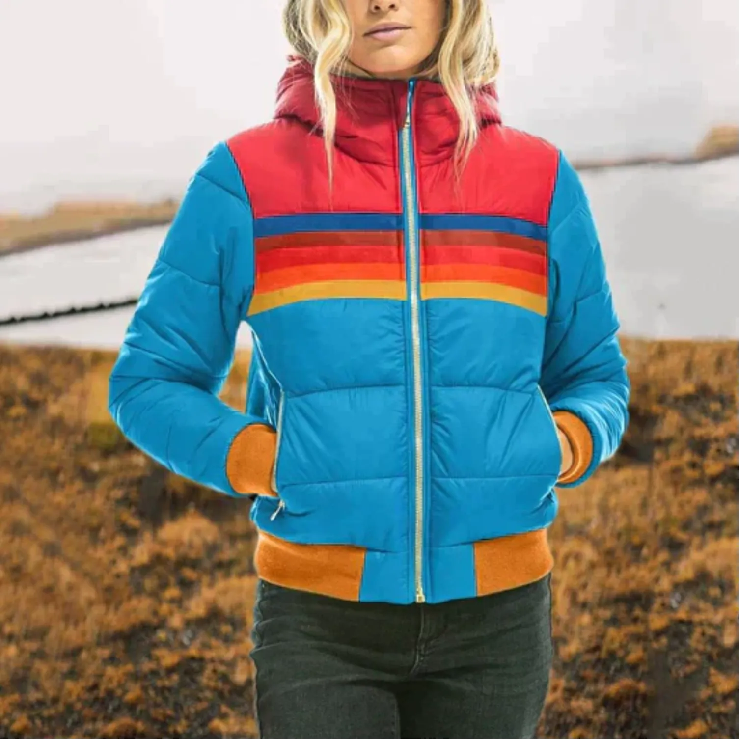 Andrea | Winter comfort in cold with plush coat