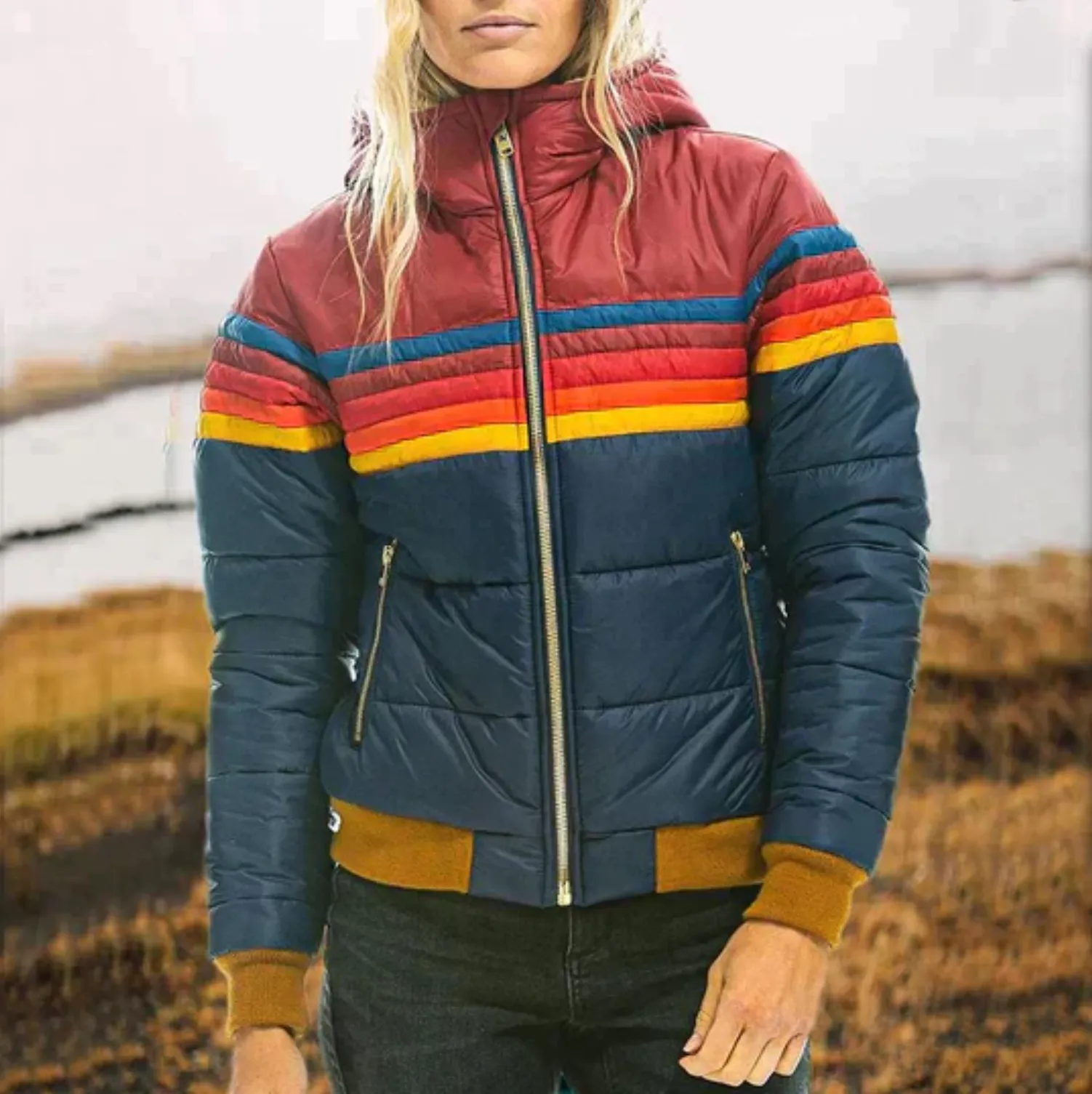 Andrea | Winter comfort in cold with plush coat