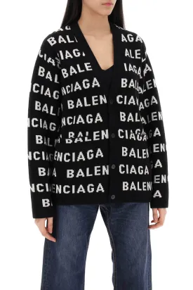 Balenciaga "cardigan with all-over logo