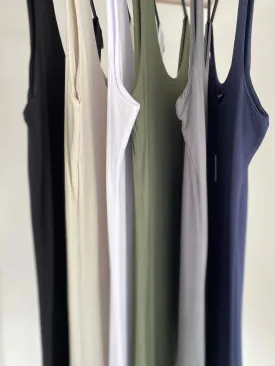 Basic Longline Soft Vest - Navy