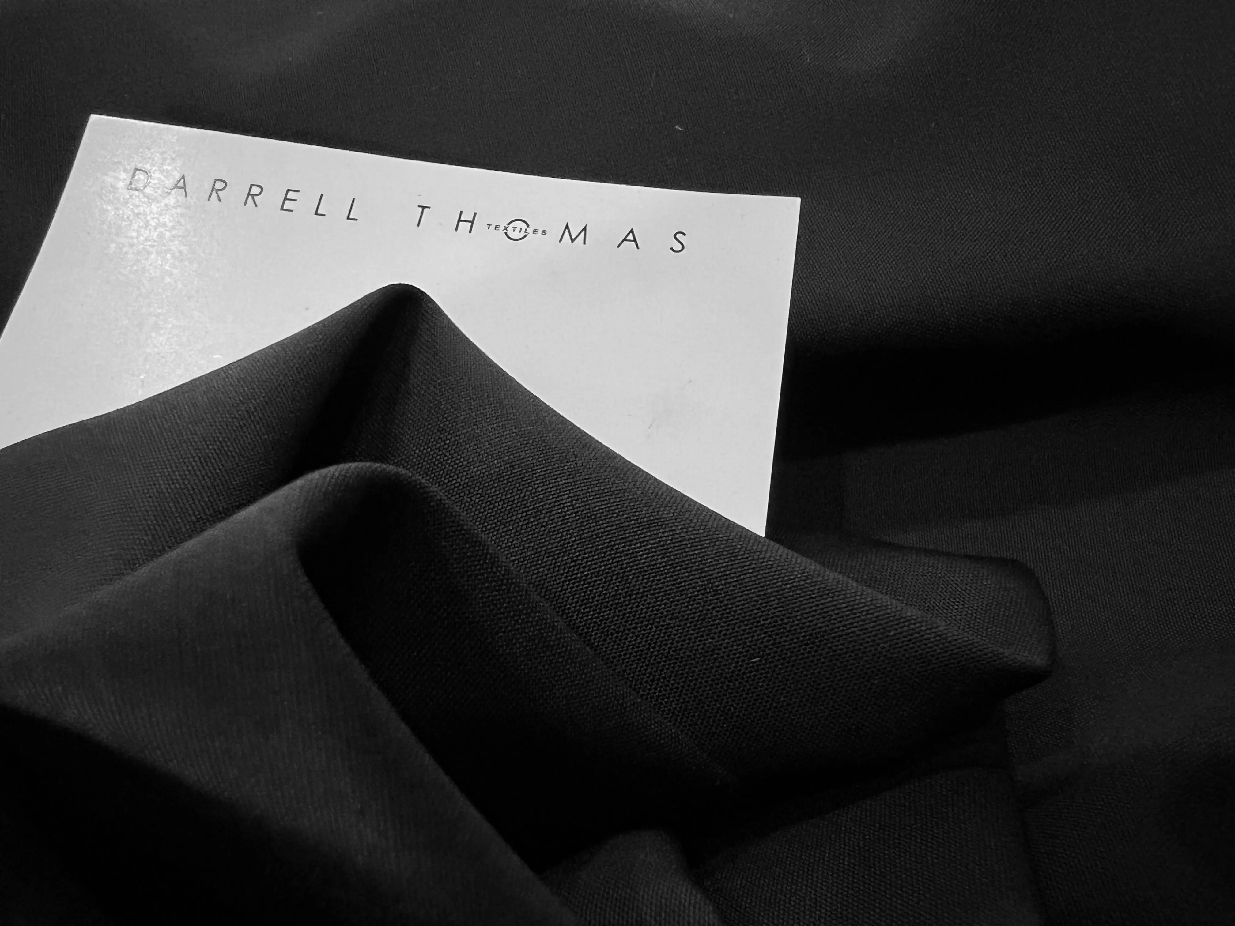 Black  100% Wool Gabardine     1/4 Metre Price