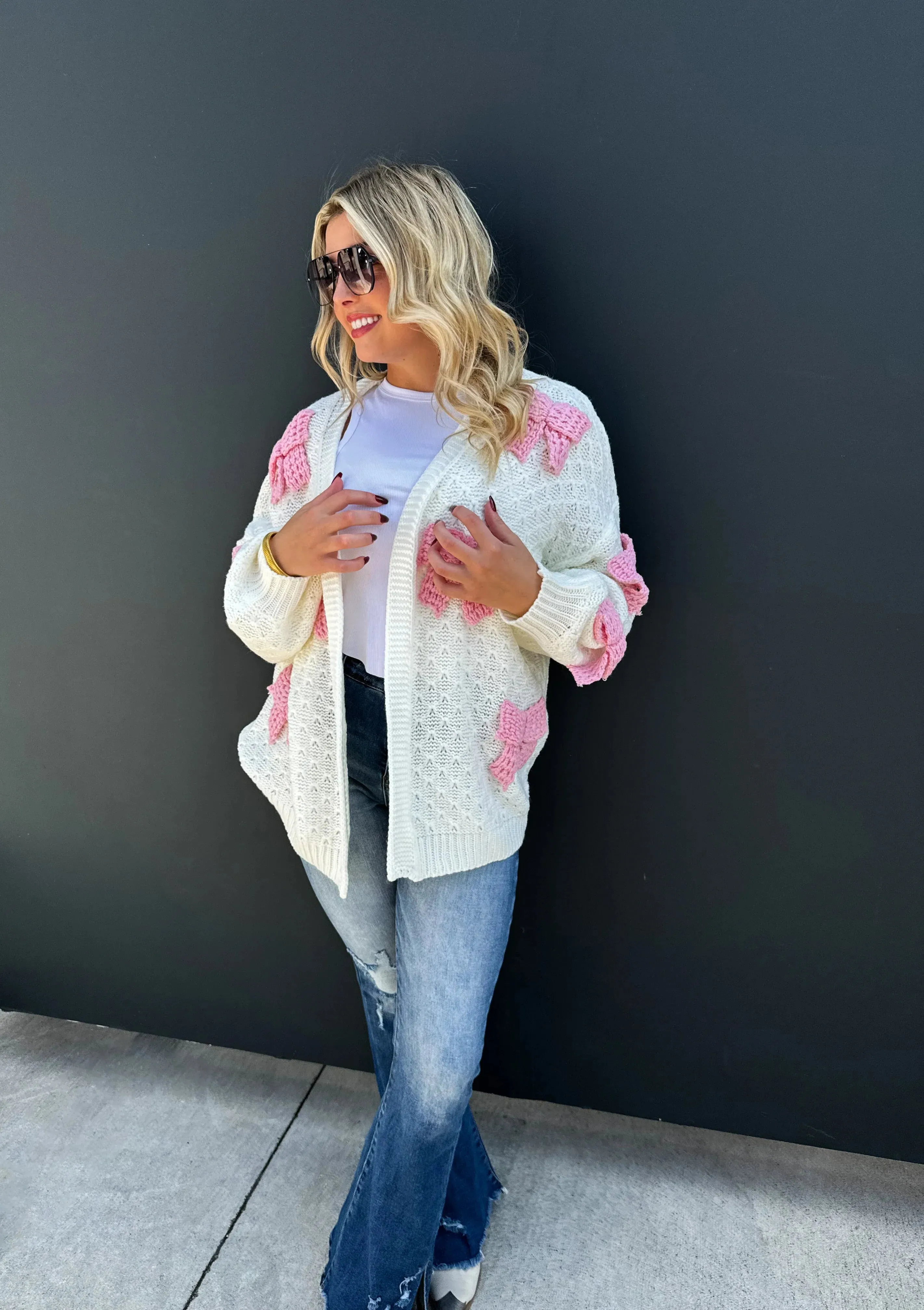 Clara Bow Knit Cardigan in Three Colors