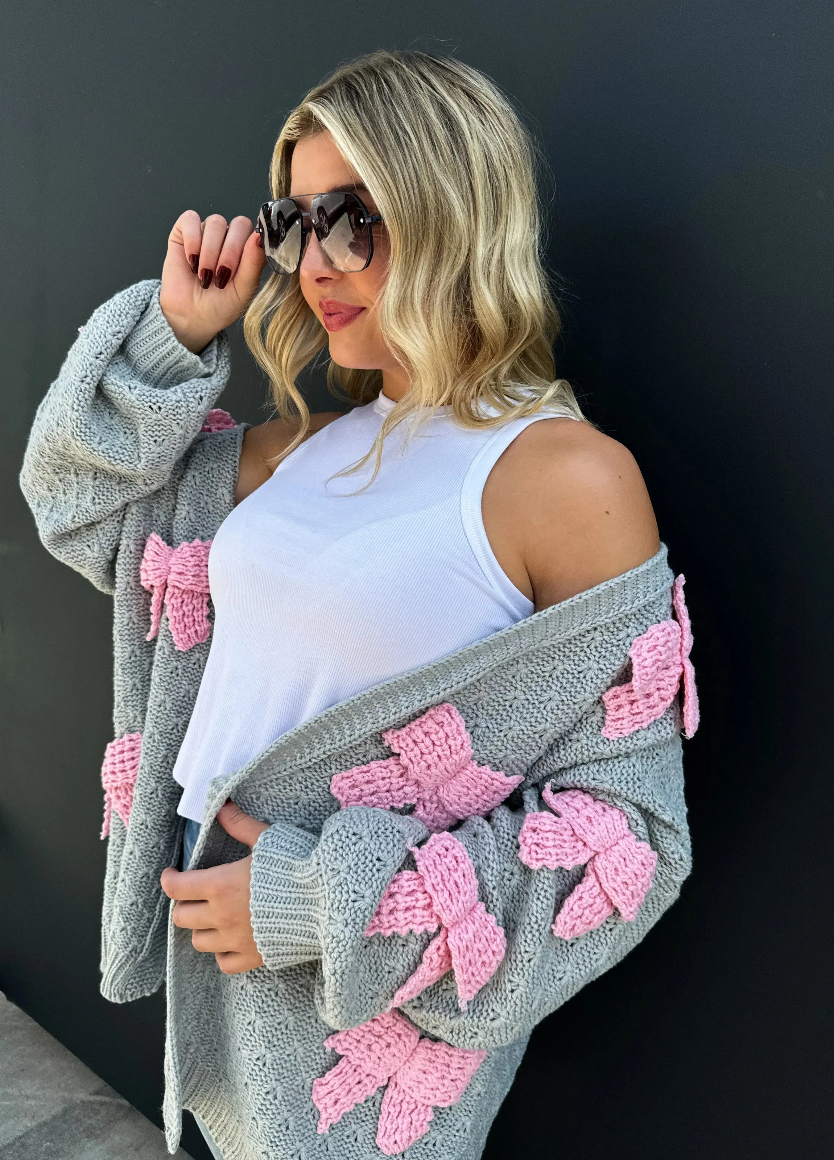 Clara Bow Knit Cardigan in Three Colors