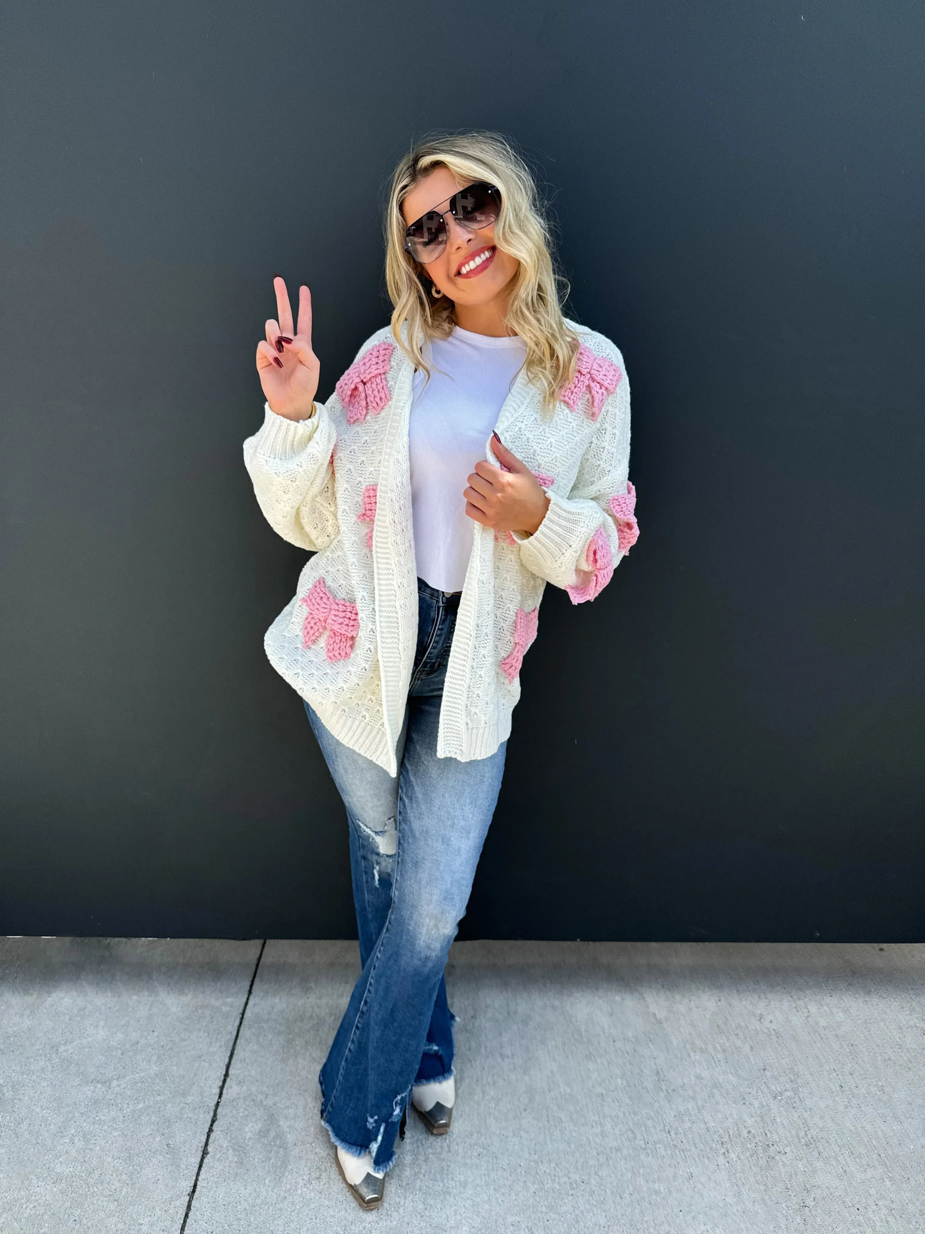 Clara Bow Knit Cardigan in Three Colors