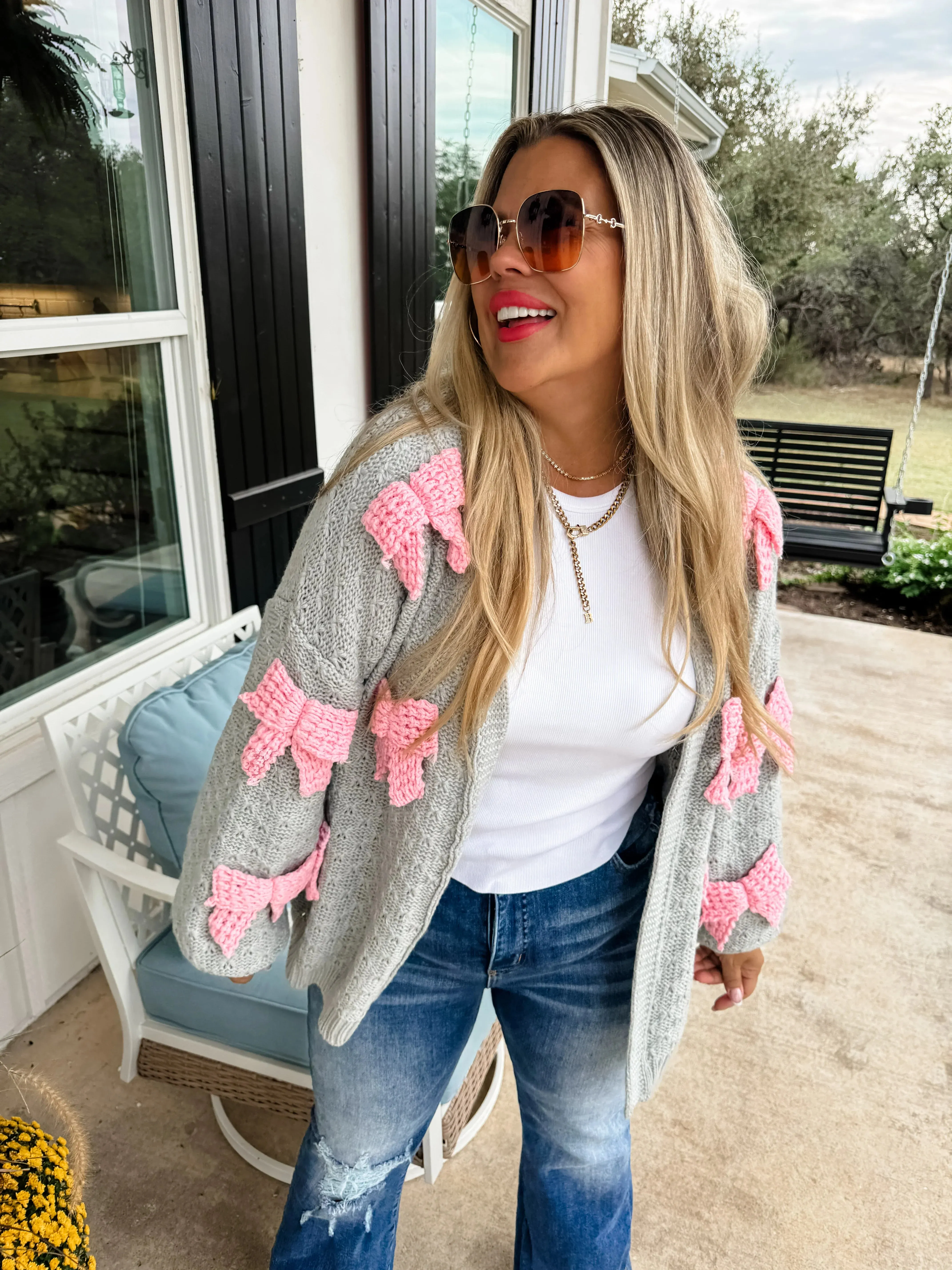 Clara Bow Knit Cardigan in Three Colors
