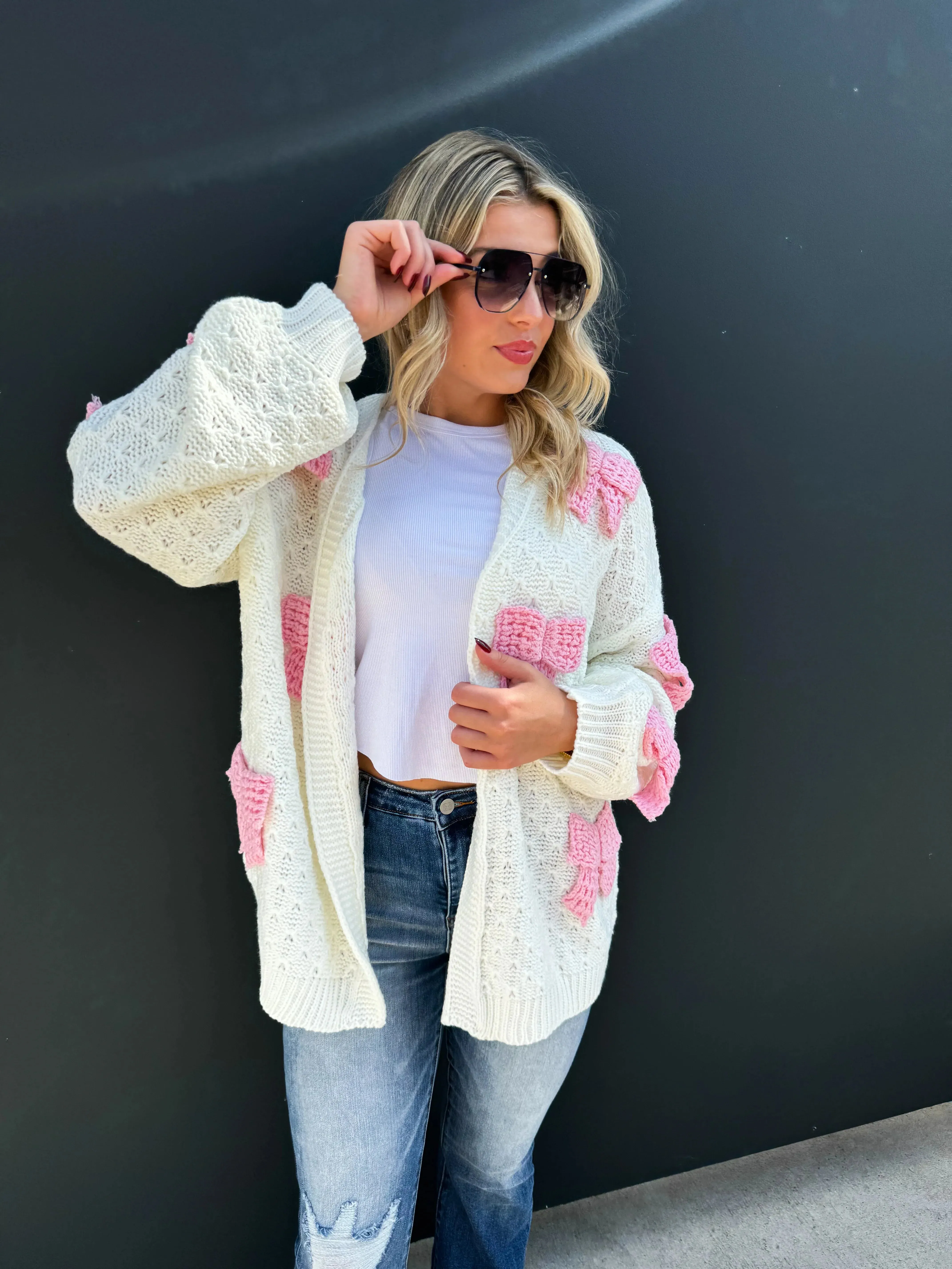 Clara Bow Knit Cardigan in Three Colors