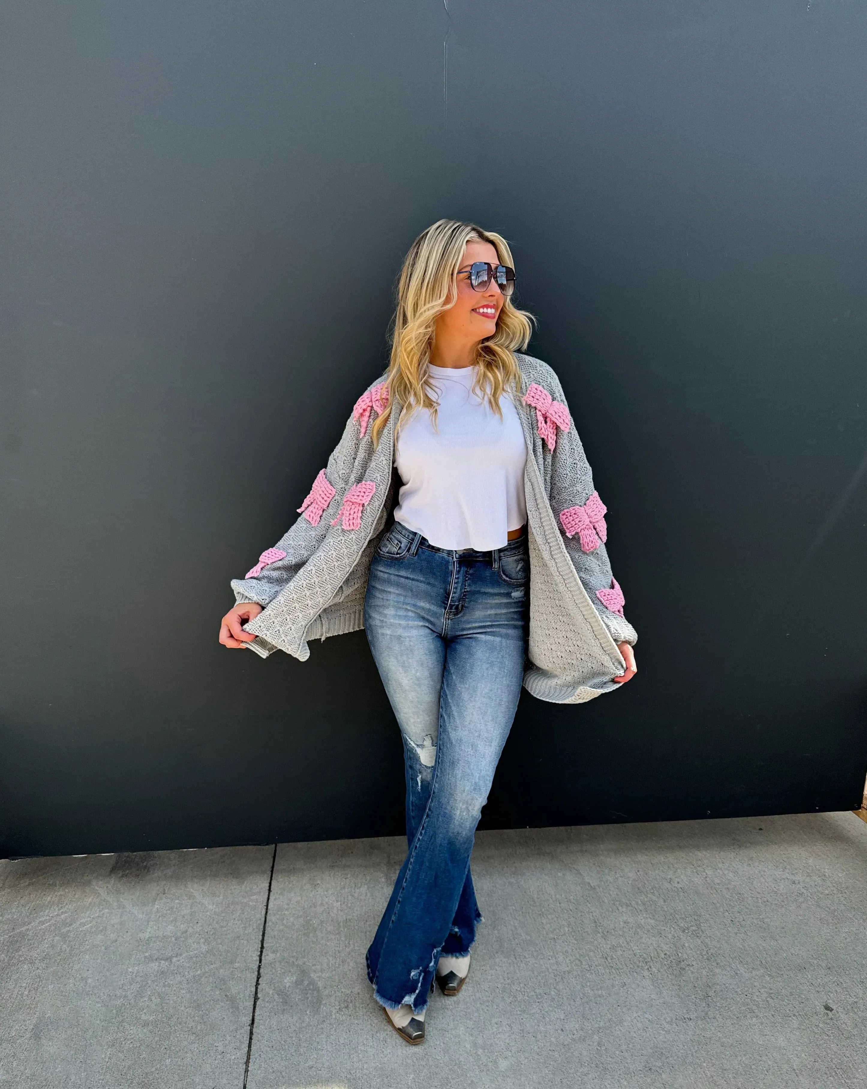 Clara Bow Knit Cardigan in Three Colors