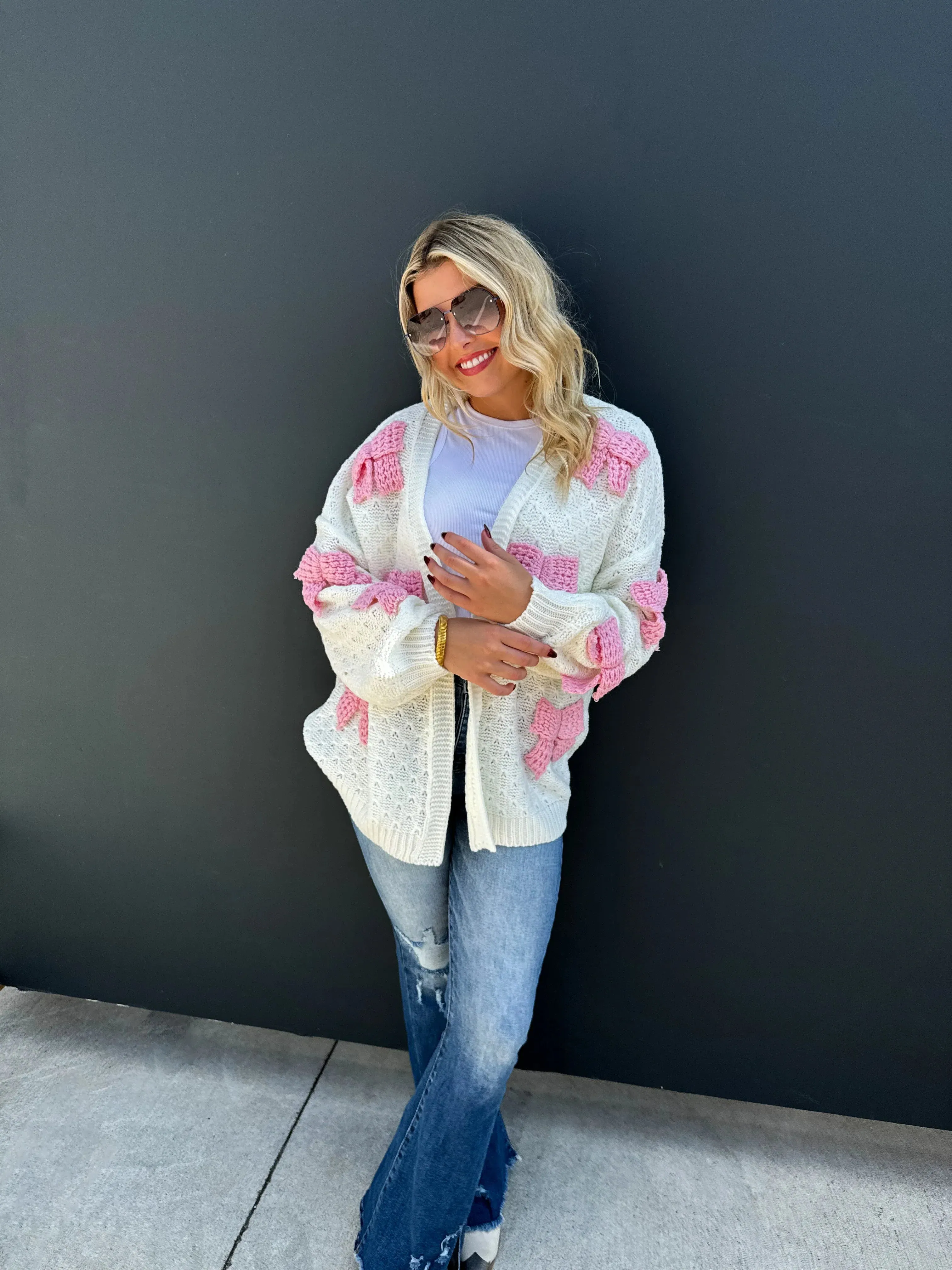 Clara Bow Knit Cardigan in Three Colors