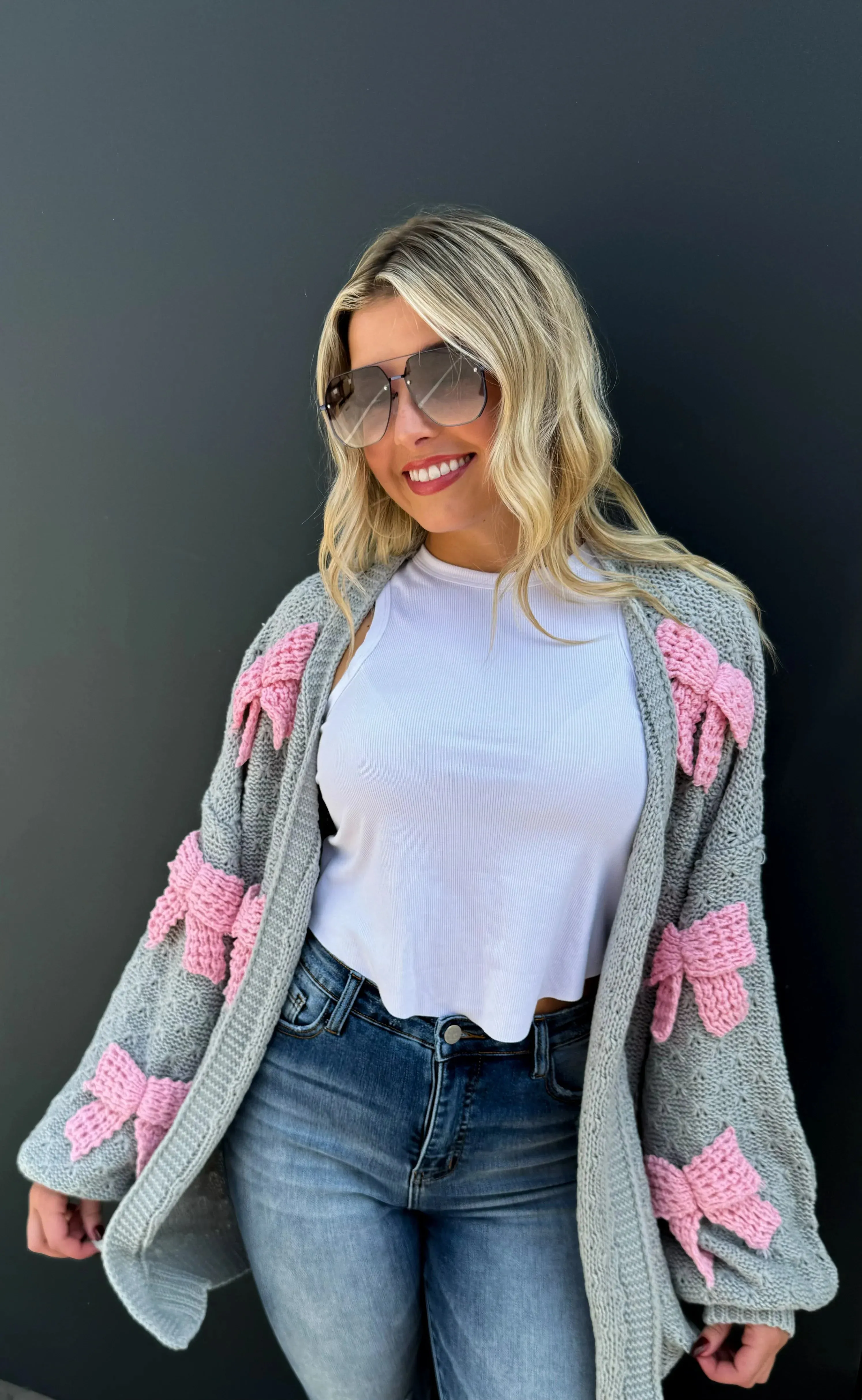Clara Bow Knit Cardigan in Three Colors