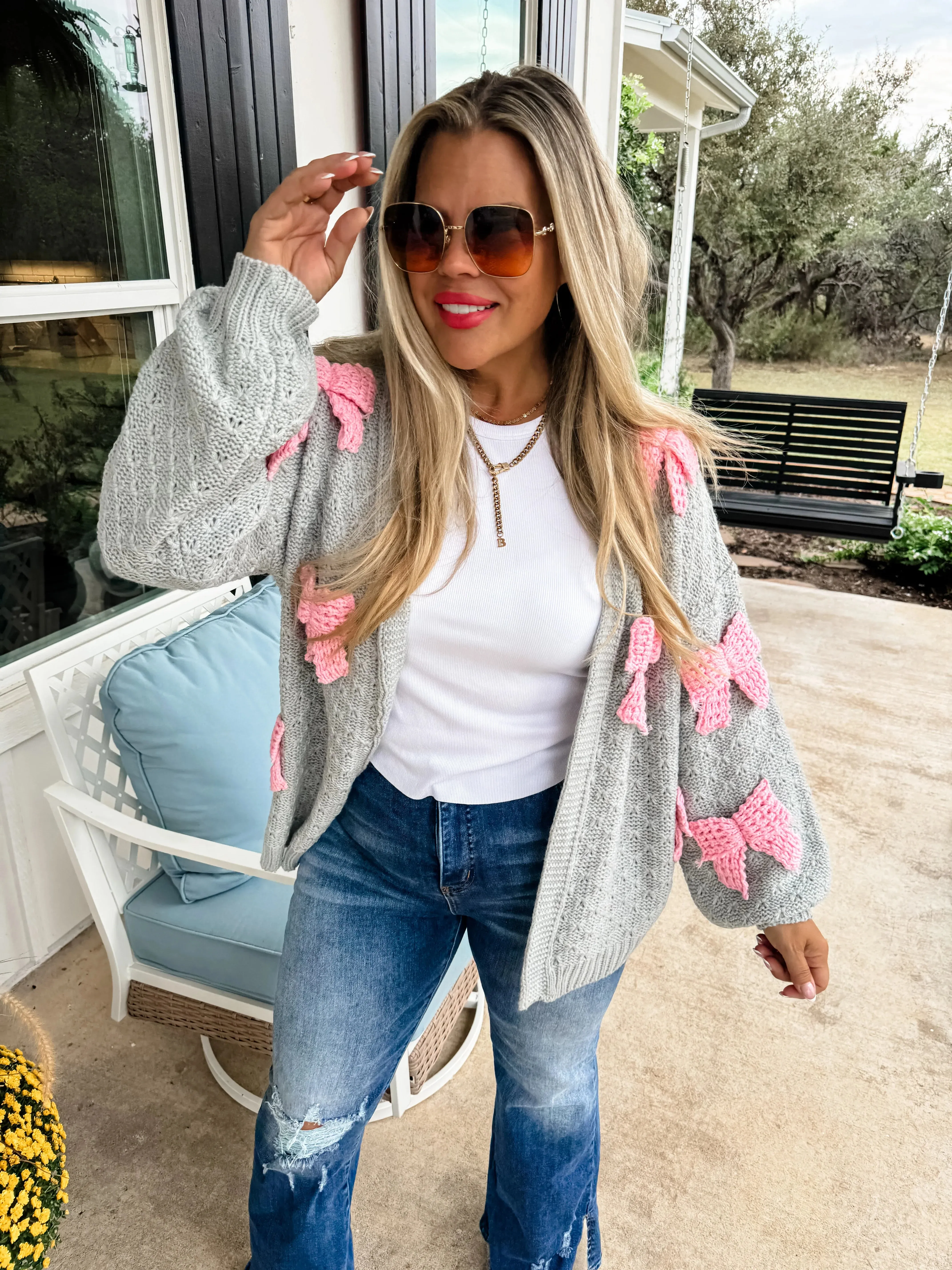 Clara Bow Knit Cardigan in Three Colors