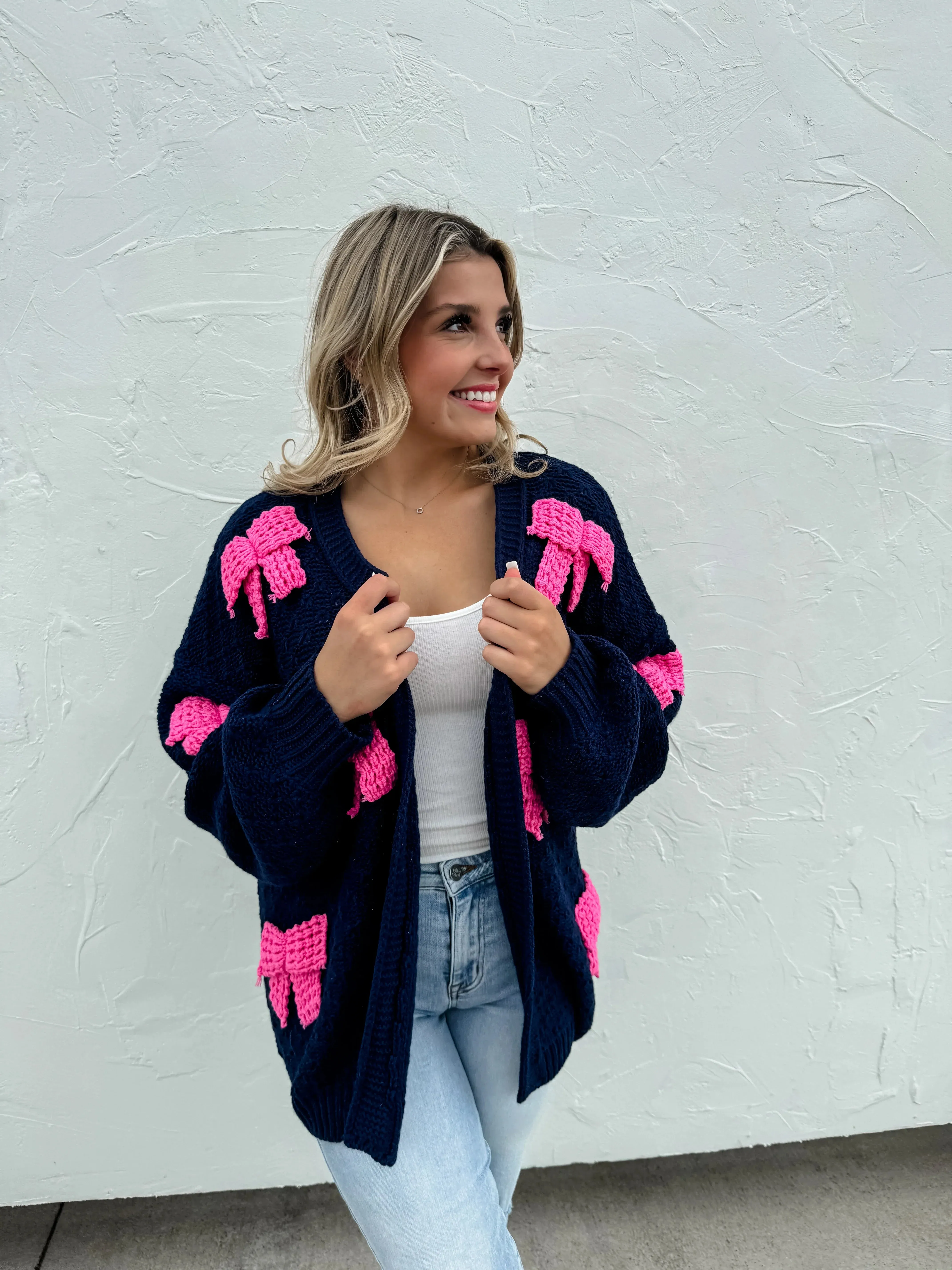 Clara Bow Knit Cardigan in Three Colors