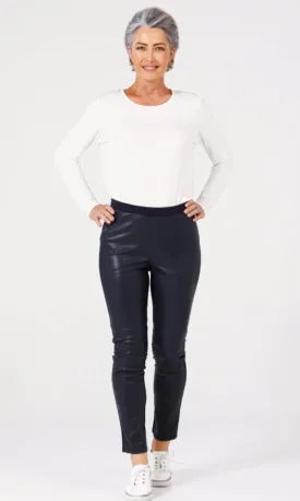 CONCRETE- Faux leather Jeggings