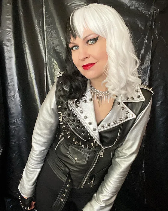 Custom Order NOTHING CAN BREAK ME Studded Lambskin Motorcycle Jacket, XS-4XL