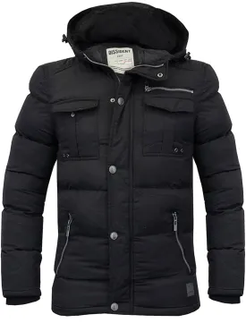 Durweston Padded Coat in Black - Dissident