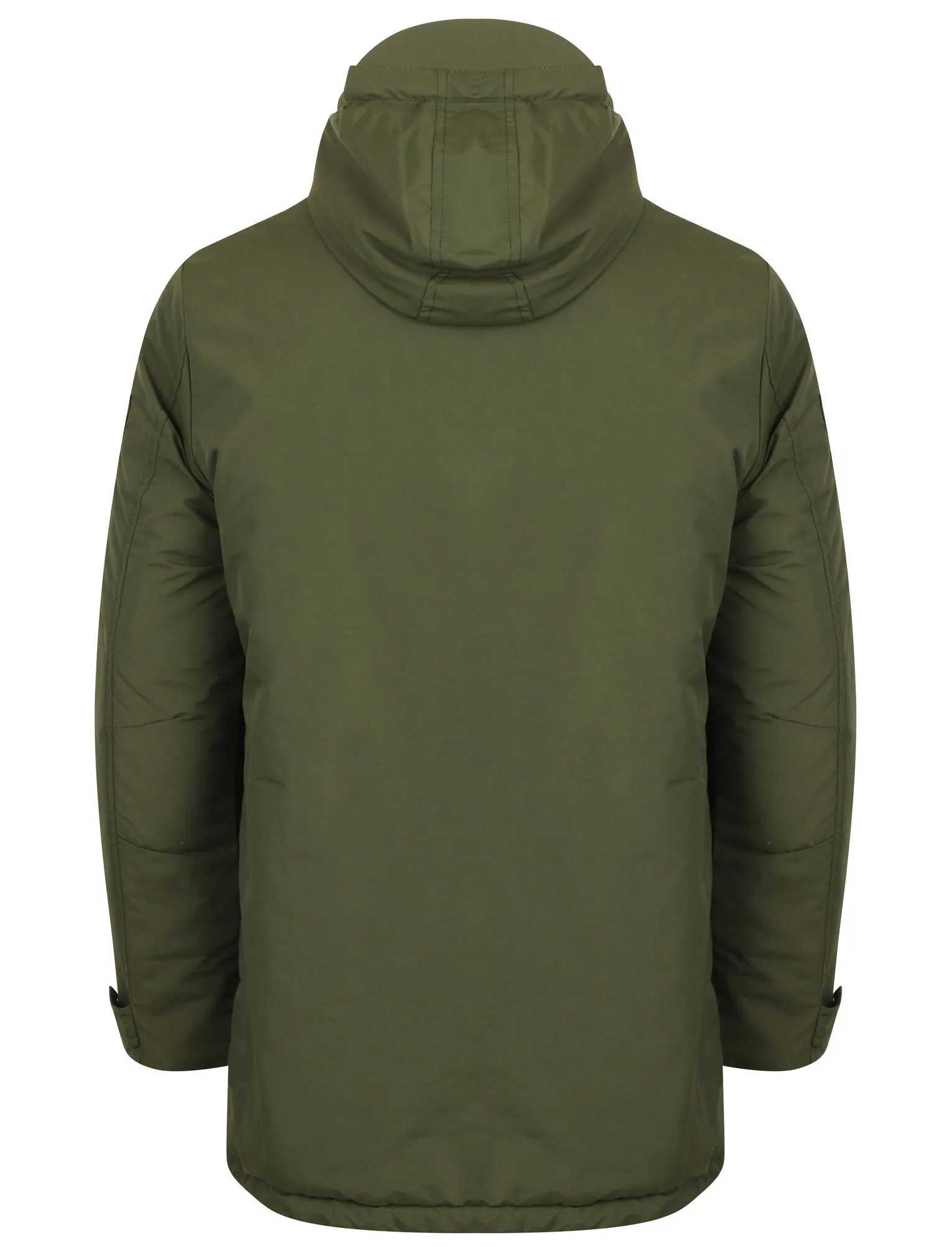 Eskell Hooded Parka Coat with Quilted Lining In Khaki - Tokyo Laundry