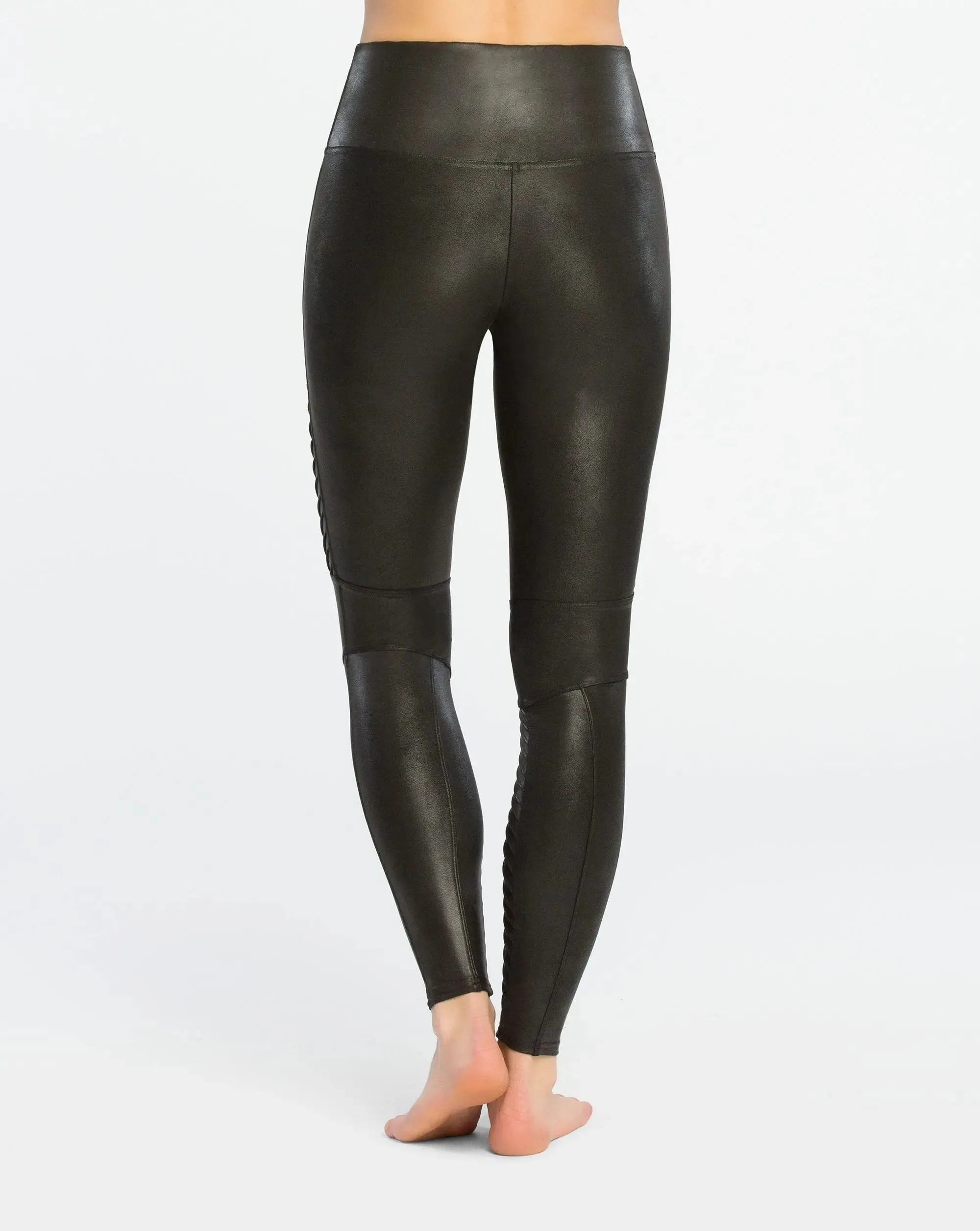 Faux Leather Moto Leggings – Edgy Style with Flattering Shaping