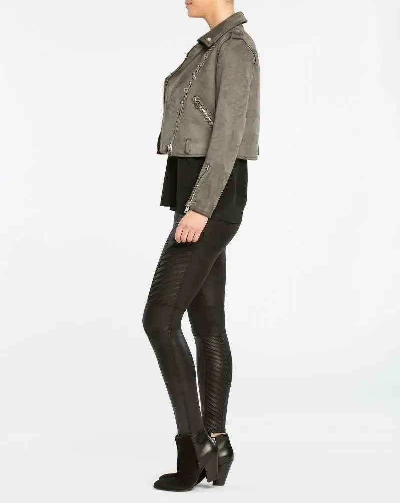 Faux Leather Moto Leggings – Edgy Style with Flattering Shaping