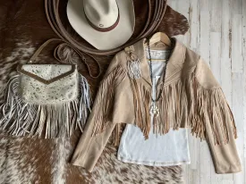Fringed Moto Short Jacket