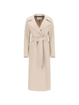 Long Pressed Wool Coat