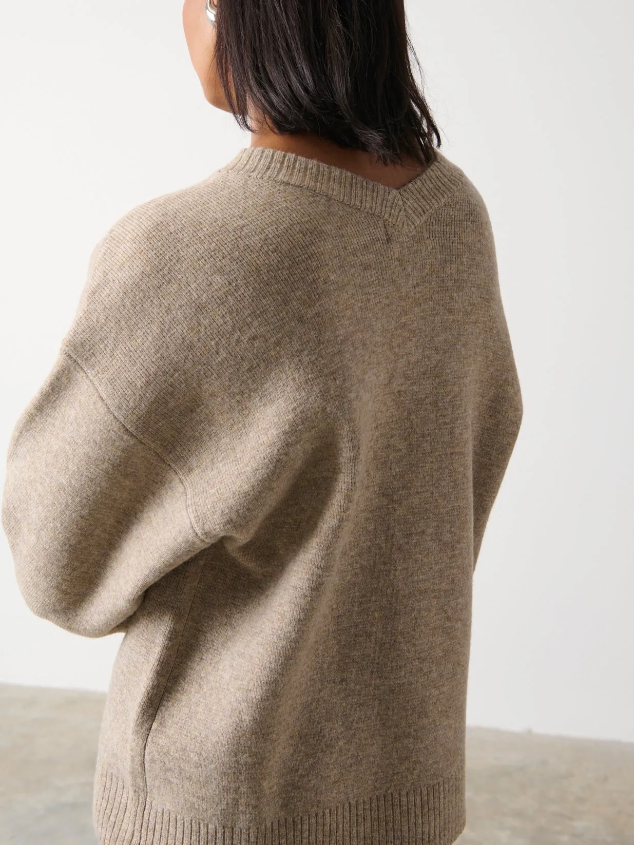 Makai Oversized Cardigan - Beige