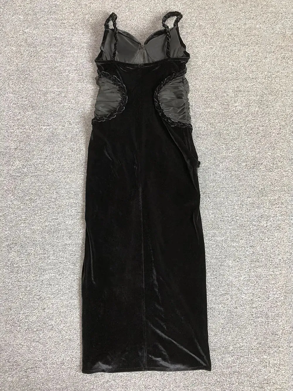 Moraine Sheer Velvet Bodycon Dress
