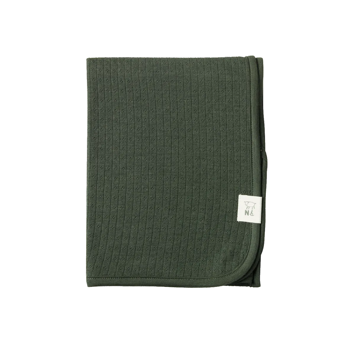 Nature Baby Merino Wrap Pointelle - Thyme