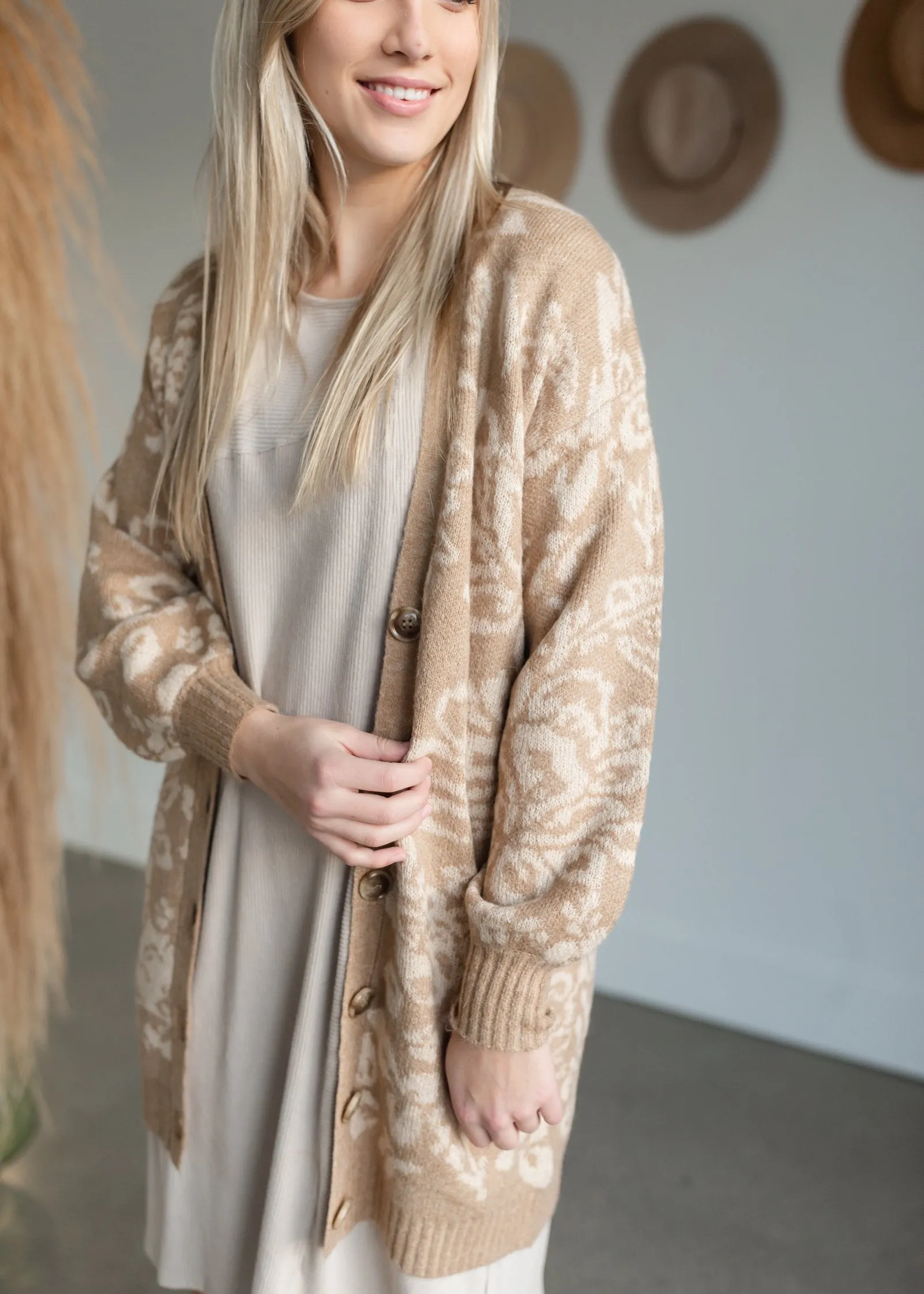 Nola Floral Button Front Cardigan - FINAL SALE