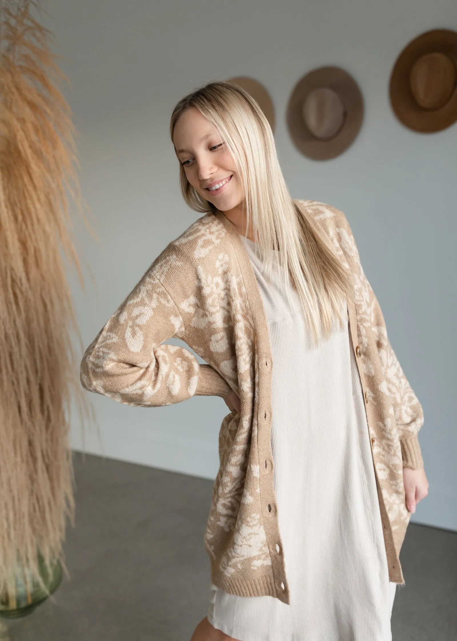 Nola Floral Button Front Cardigan - FINAL SALE