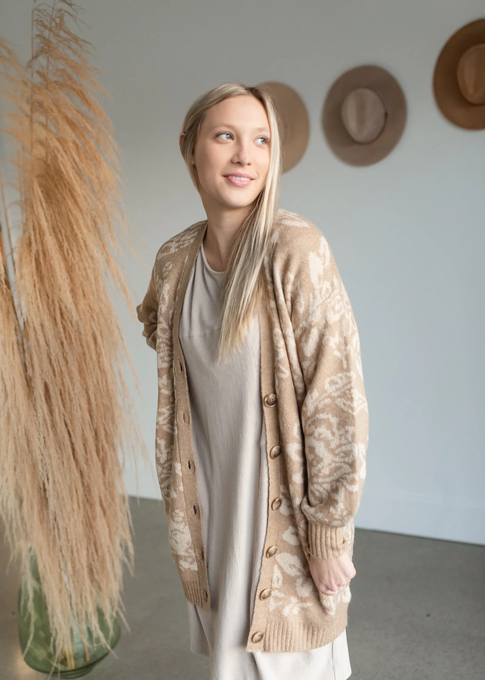 Nola Floral Button Front Cardigan - FINAL SALE