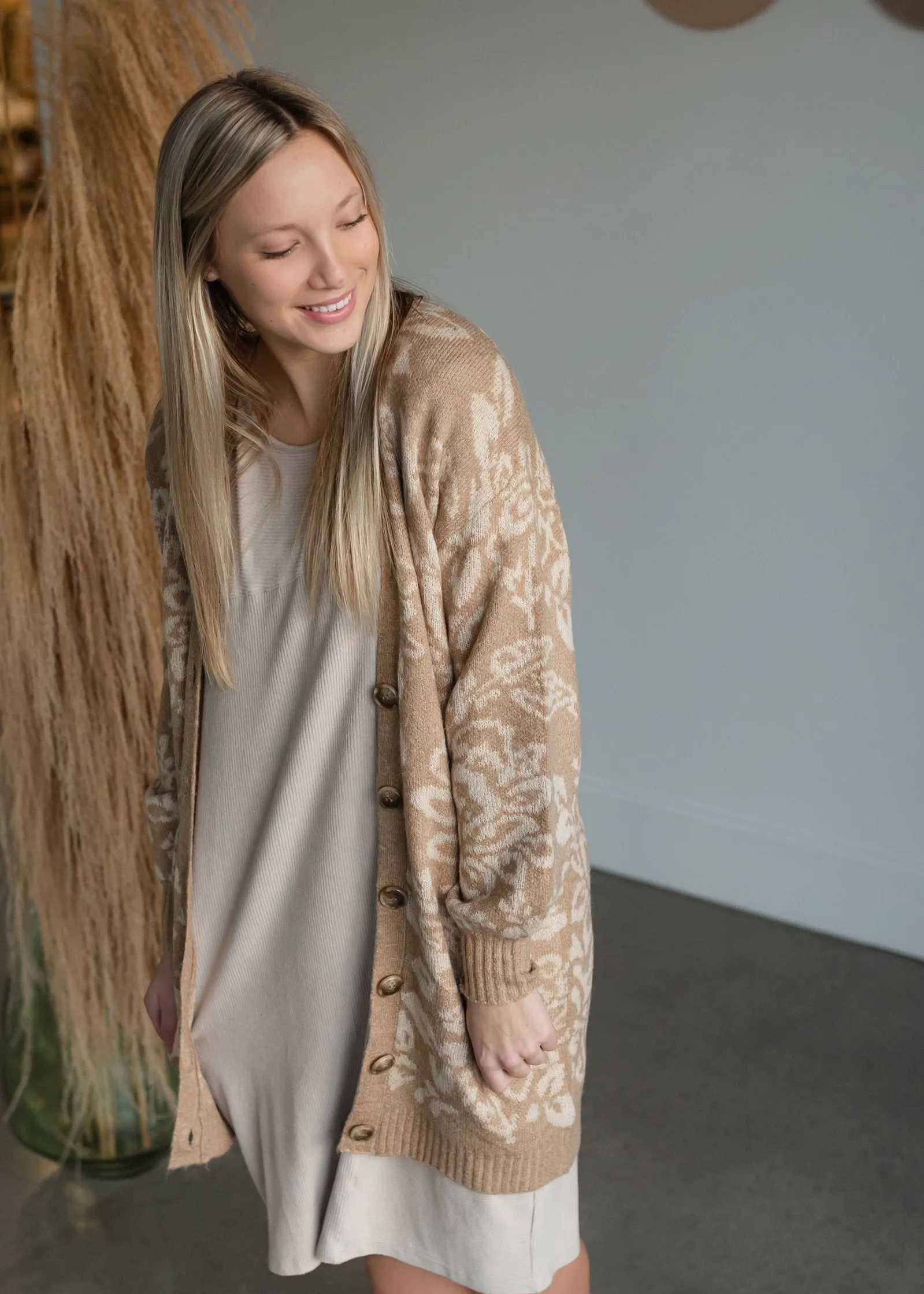 Nola Floral Button Front Cardigan - FINAL SALE