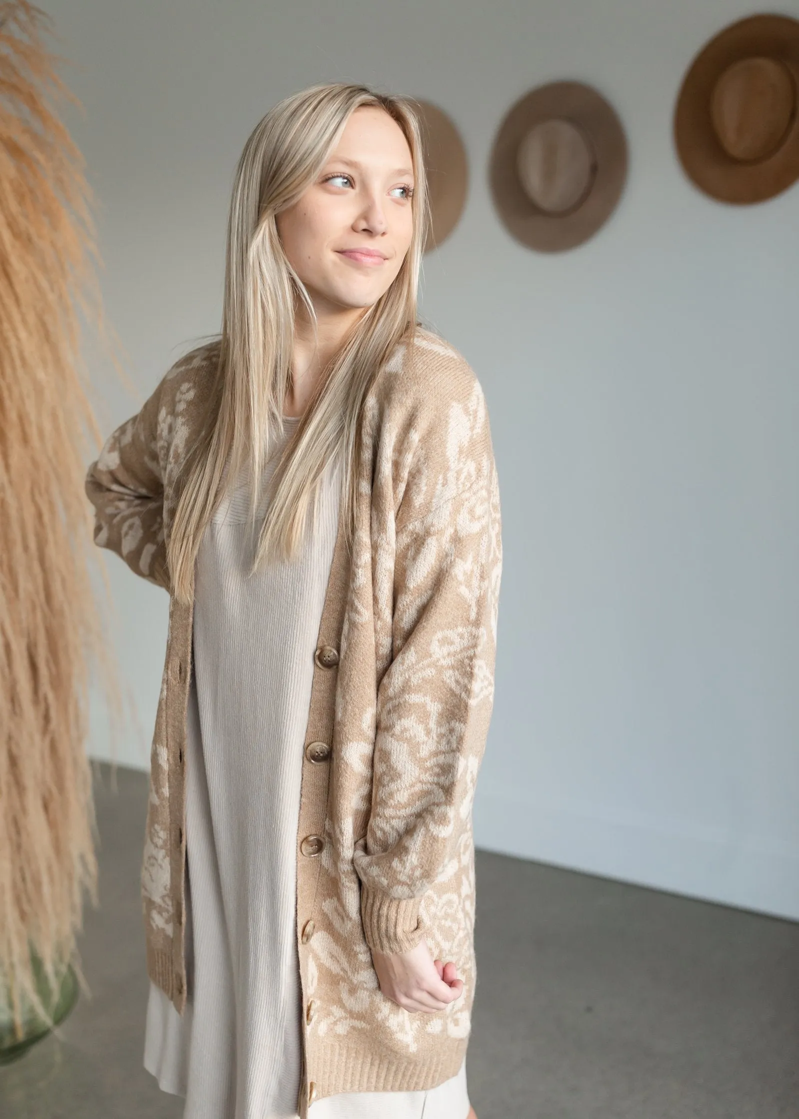 Nola Floral Button Front Cardigan - FINAL SALE