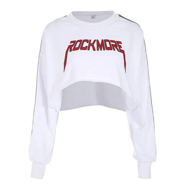 Oversized Crop Sweatshirt