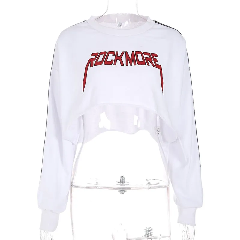 Oversized Crop Sweatshirt