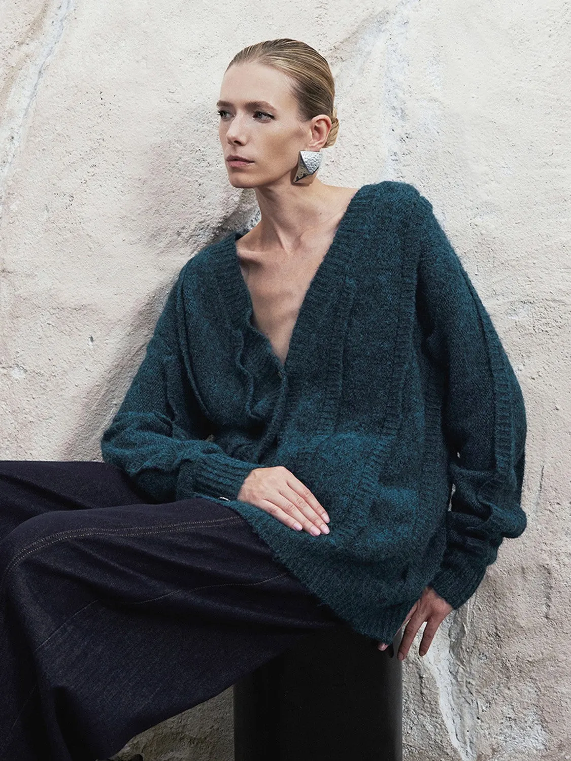Oversized Knitted Cardigans