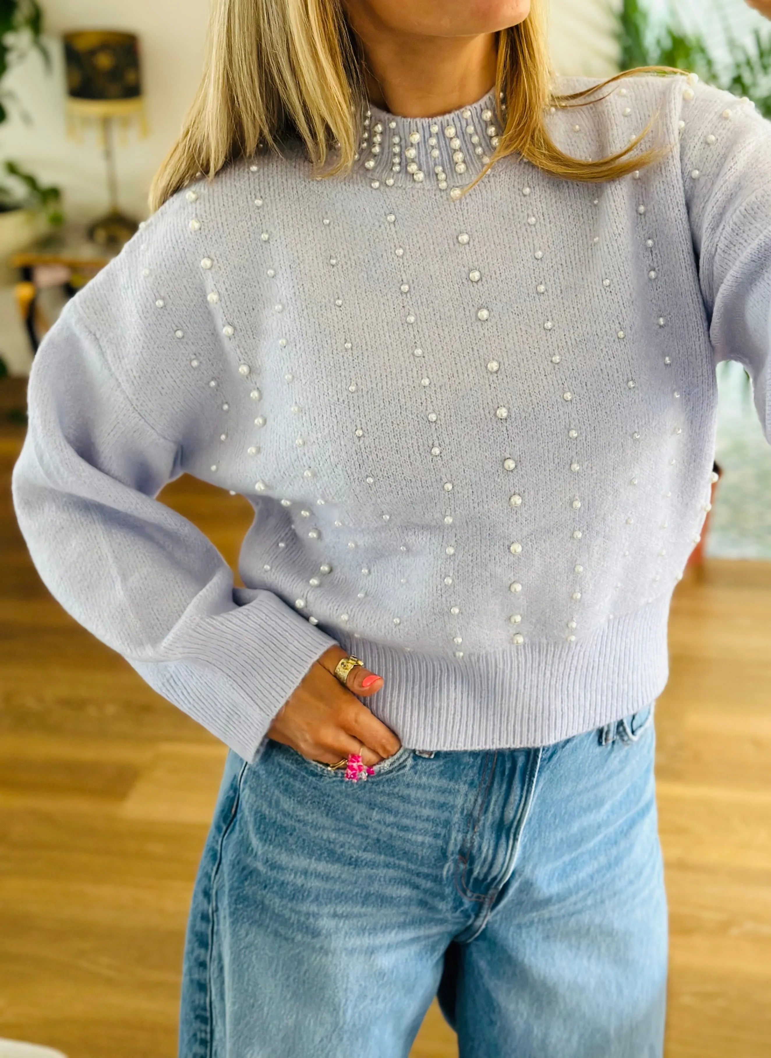 Pearl Jumper in Lavender