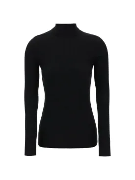 Ribbed Turtleneck Wool Sweater
