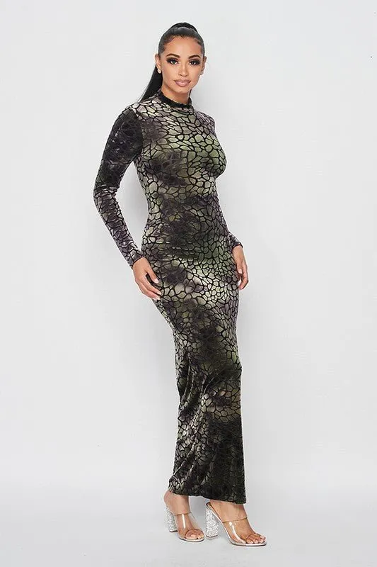 Semi-Sheer Classy Maxi Dress