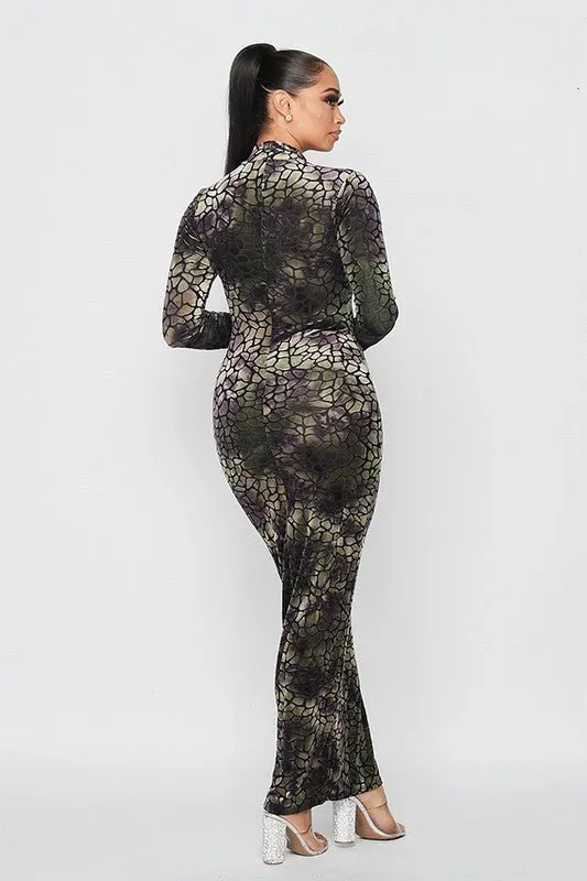 Semi-Sheer Classy Maxi Dress