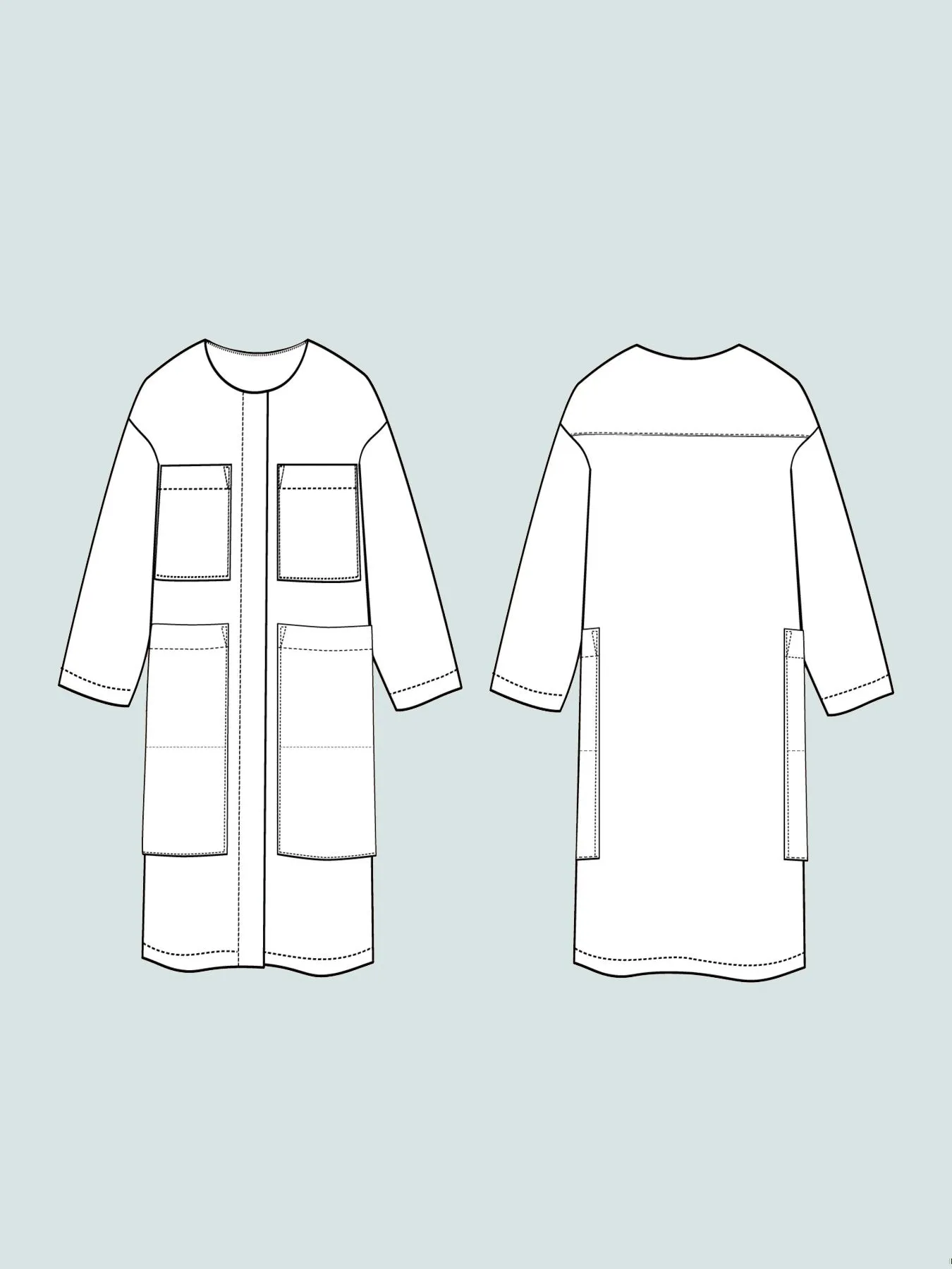 THE ASSEMBLY LINE • Lab Coat Sewing Pattern (XL - 3XL)