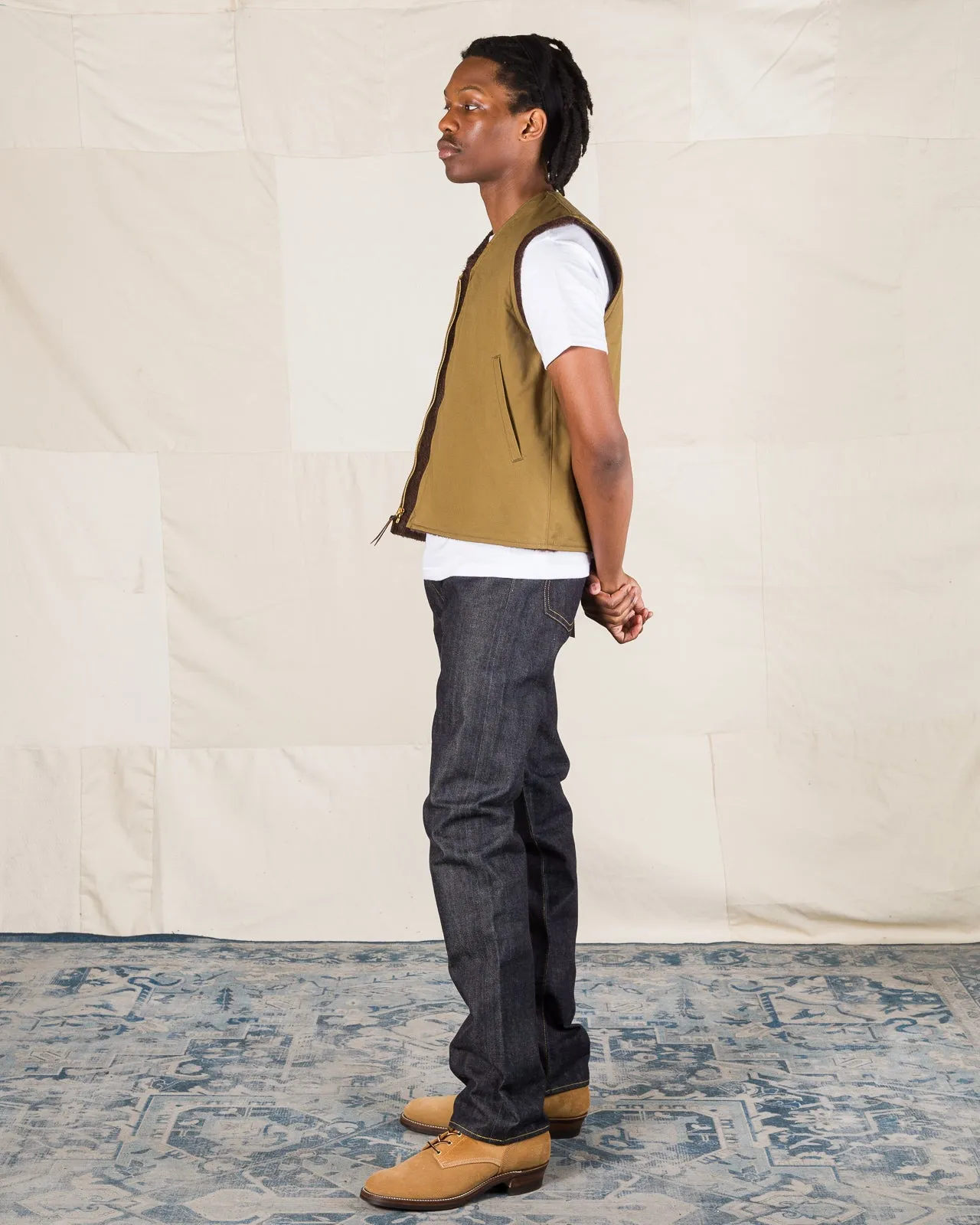 USN Alpaca Vest - Khaki