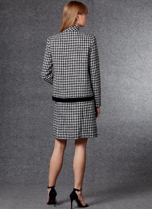 V1717 Misses' Jacket, Skirt & Pants