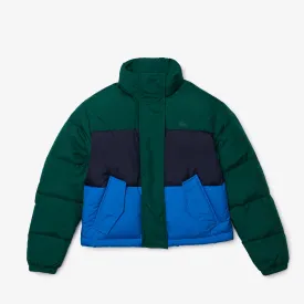 Women’S Concealed Hood Short Colorblock Quilted Jacket - Bf6699