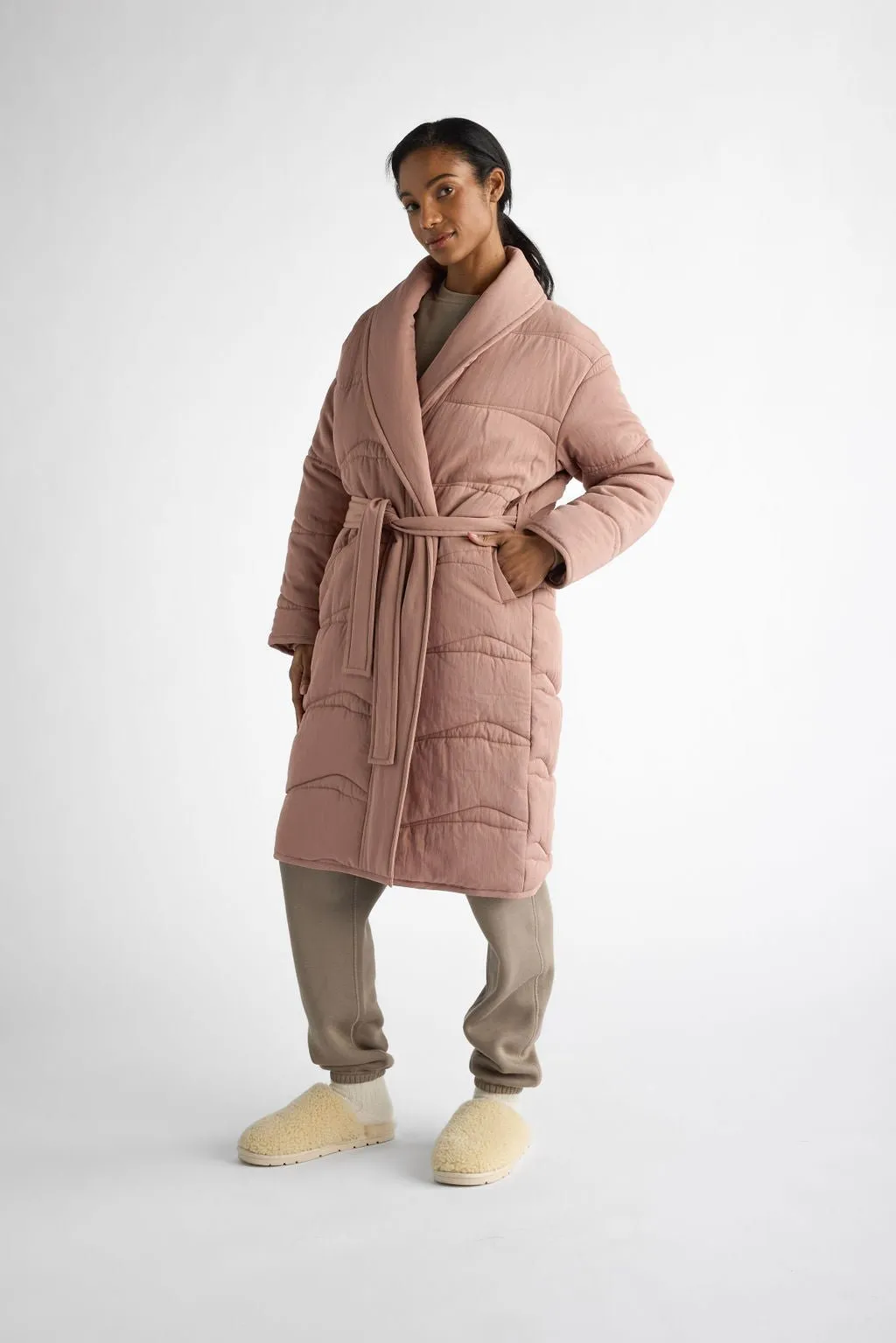 Women's Quilted House Coat