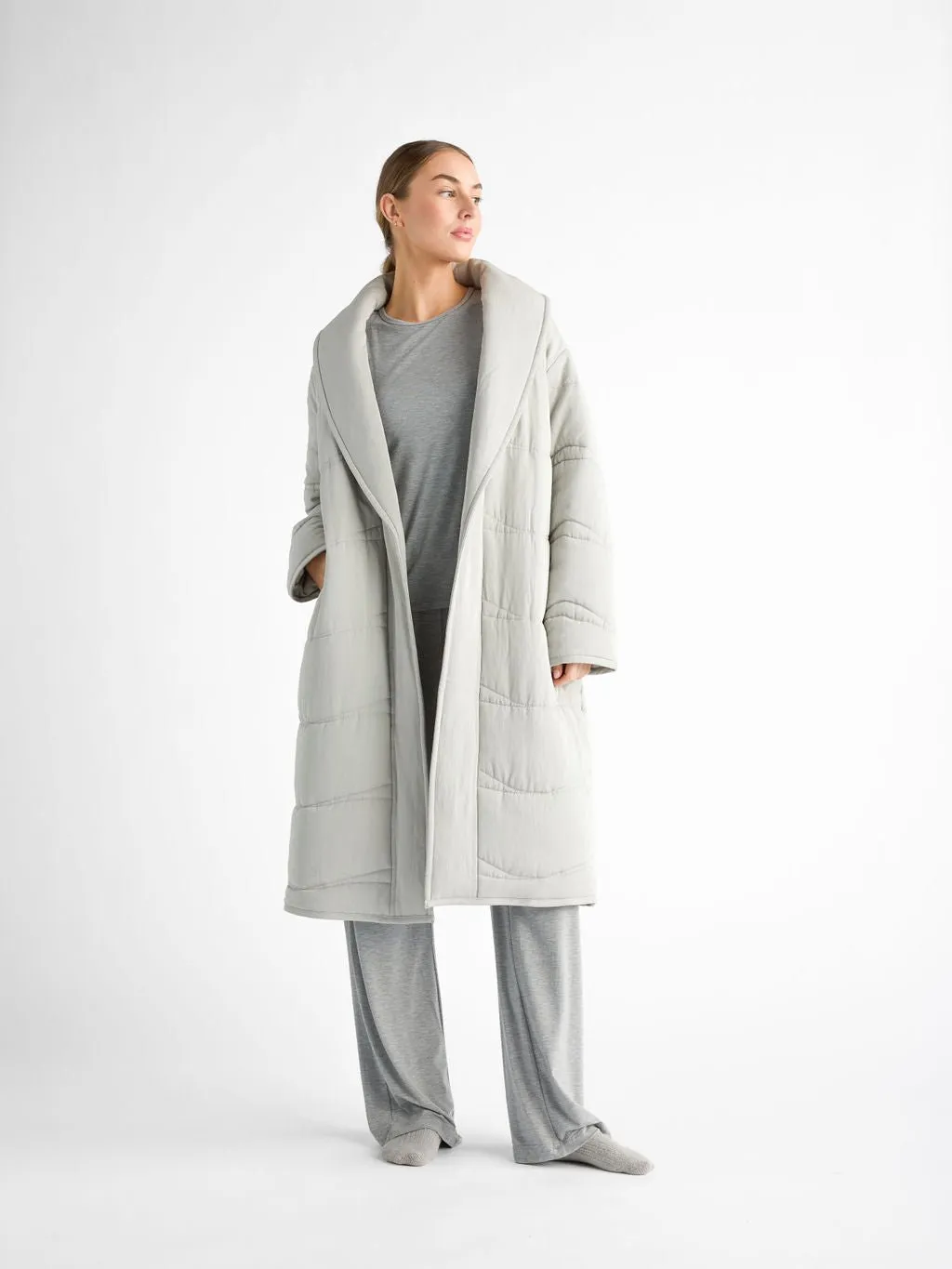 Women's Quilted House Coat