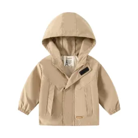 Wool Hooded Jacket for Boys